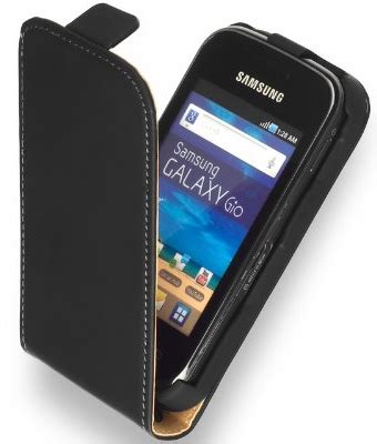 DigitalsOnline Premium Flip Case Hoesje Black Voor Samsung Galaxy Gio