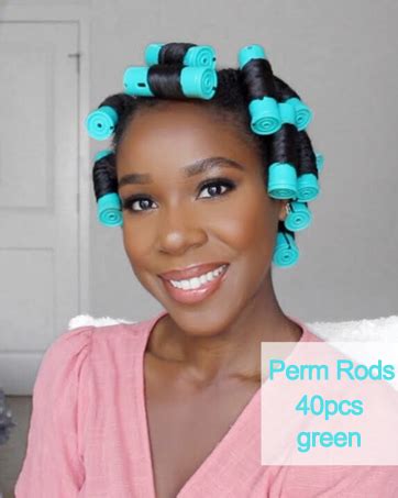 Amazon Pcs Hair Curling Rods Set Plastic Cold Wave Rollers