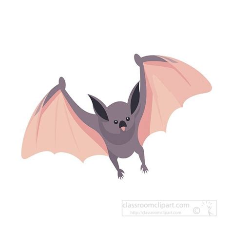 Bat Clipart Flying Bat Nocturnal Mamal