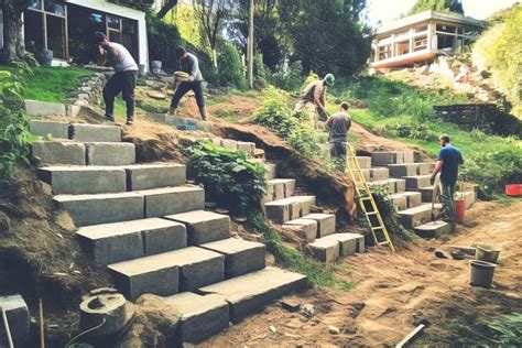 Faire un escalier dans un talus pentu mode demploi Débroussaillez