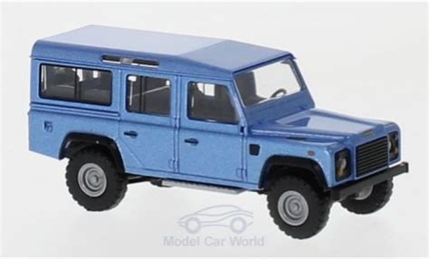 Modellino In Miniatura Land Rover Defender Busch Metallico Blu