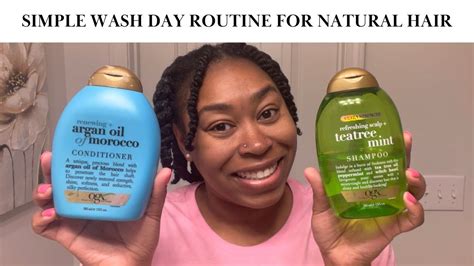 Simple How To Wash Your Natural Hair Wash Day Routine For Thick