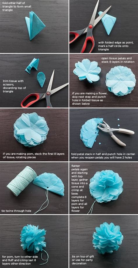 Помпоны из бумаги: мастер-класс | DiscoverWedding.ru | Paper flowers ...