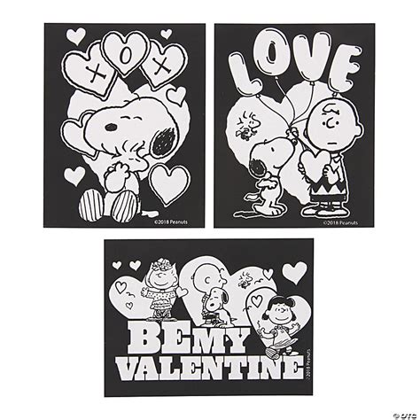 Peanuts® Color Your Own Fuzzy Valentines Day Posters 24 Pc