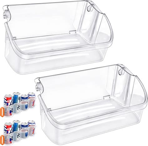 2 PACK Upgraded 240324502 Refrigerator Door Bin Shelf Replacement For