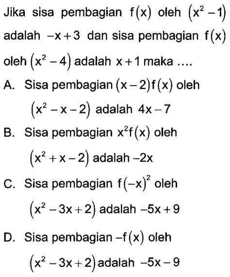 Kumpulan Contoh Soal Polinomial Matematika Kelas 11 Colearn Halaman 7