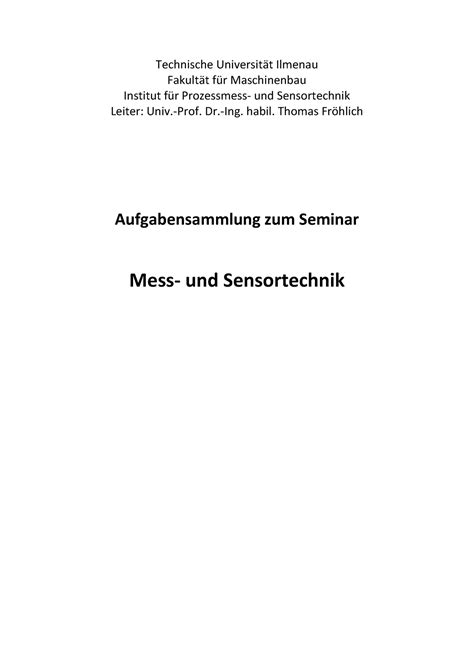 Aufgaben MST WS21 22 Wintersemester Technische Universität Ilmenau