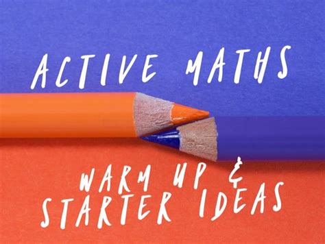 Active Maths Starterswarm Ups Teaching Resources