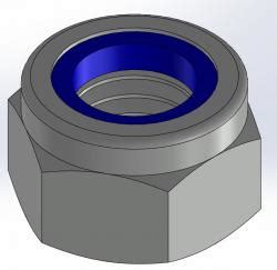 Lock Nut Drawing 3d Models STLFinder