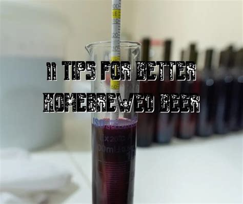 11 Tips for Better Homebrewed Beer - Schoolhouse Brewing