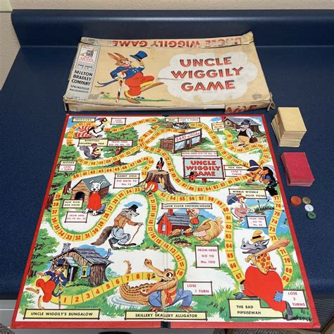 Vintage Uncle Wiggily Board Game By Milton Bradley 1954 Values Mavin