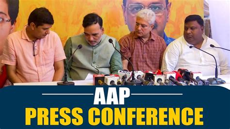 Live Delhi Cabinet Ministers Holds Press Conference Aam Admi Party