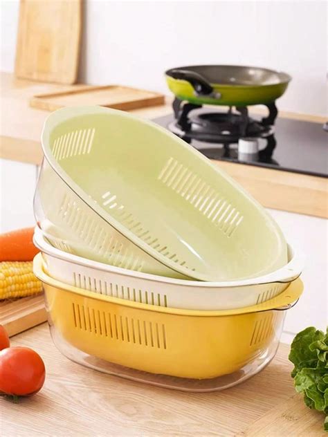 Multifunctional Double Layer Drain Basket New Drain Basin Used For