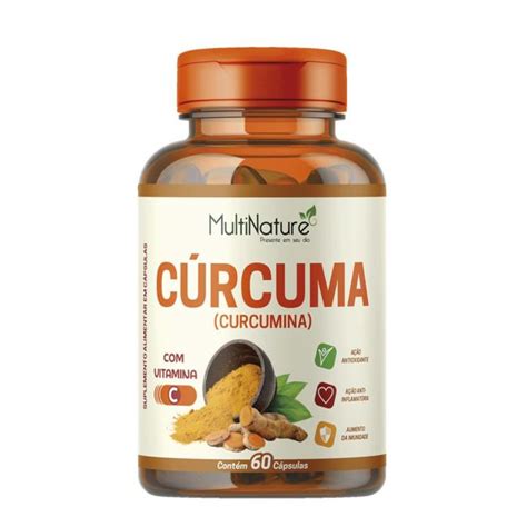 Atacado R C Rcuma Vitamina C C Psulas G Multinature