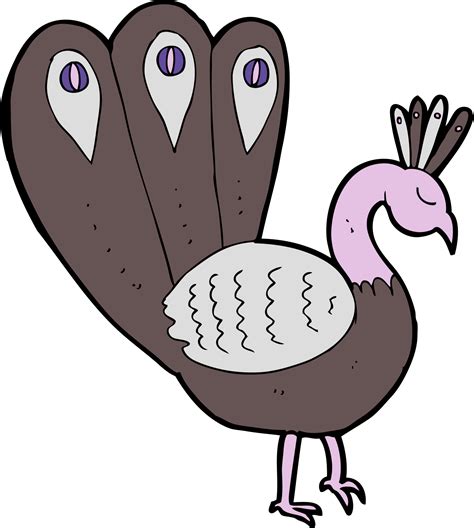 Cartoon Peacock Drawing 46691438 Png