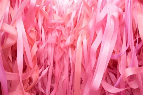 Premium Photo Pink October Pink Ribbons Symbolizing The Importance Of