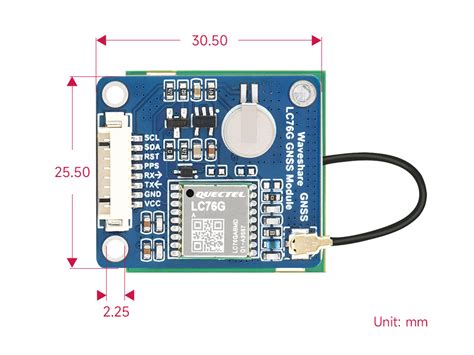 GNSS模块 支持GPS 北斗 BDS GLONASS Galileo QZSS多卫星系统 LC76G模组