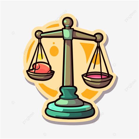 Vector Illustration Of Weighing Scales Representing The Scales Of