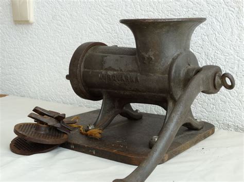 Antique Meat Grinder Husqvarna 22 Reliance Cast Iron Sweden 1st