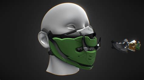 Mask Ramakien Cyberpunk Download Free 3d Model By Mercethailand