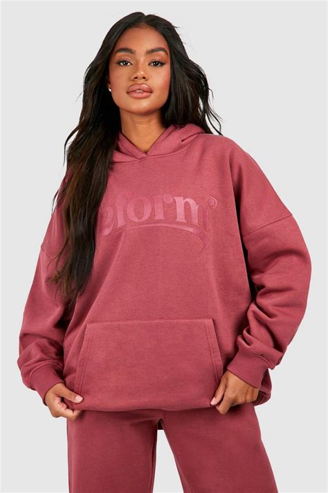 Reform Slogan Oversized Hoodie Boohoo Uk