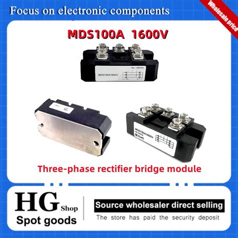 Original MDS100A1600V 1800V Three Phase Rectifier Bridge Module MDS30A