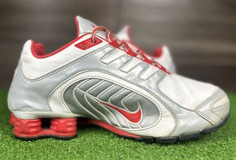 Rare Nike Shox Womens 8 5 Red And Gray 356918 169 Gem