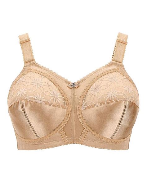 Doreen Non Wired Non Padded Luxury Bra Three Section Framed Satin