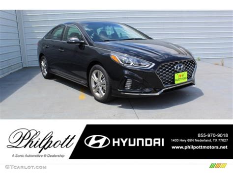 2019 Phantom Black Hyundai Sonata Sport #134337720 | GTCarLot.com - Car ...