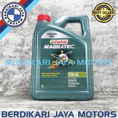 Engine Oil Oli Mesin Liter Castrol Magnatec W Original L W