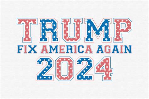 Trump Fix America Again Svg Graphic By CraftArtStudio Creative Fabrica