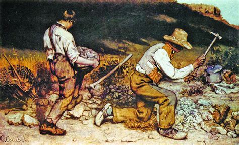 Gustave Courbet, The Stone Breakers, c. 1849. Oil on canvas, 160 x 238 ...