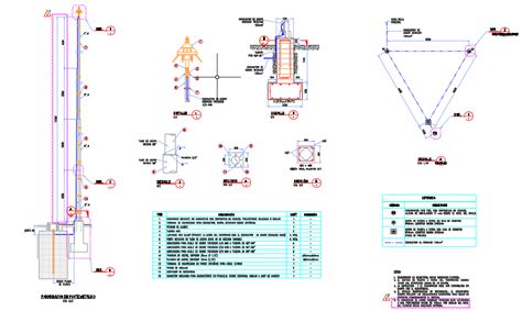 Pararrayos Tipo PDC En AutoCAD Librería CAD