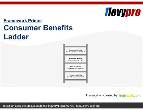 PPT: Consumer Benefits Ladder (23-slide PPT PowerPoint presentation PPTX) - FlevyPro Document ...