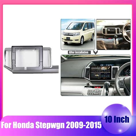 10 Inch Car Fascia For HONDA 2009 2015 Stepwgn RHD Double Din Fascias