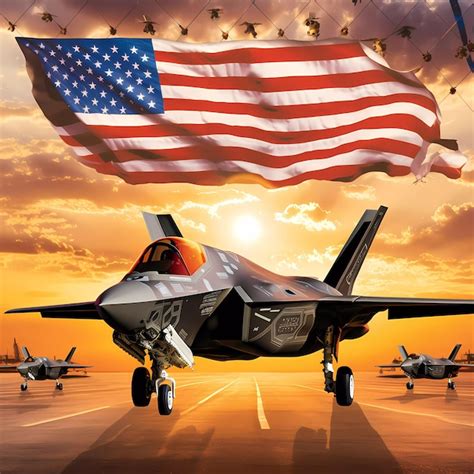 Premium AI Image | Military Aircraft Poster Fifth Generation Jet ...