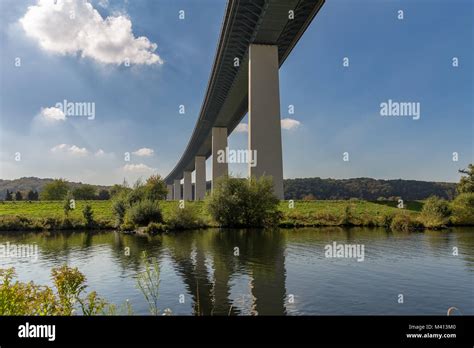 Ruhrtalbruecke Ruhr Valley Viaduct With The River Ruhr Near Muelheim