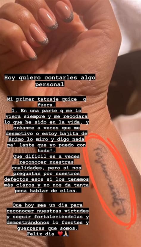 Paola Jara Tatuaje Paola Jara Se Hizo Su Primer Tatuaje Y La Mayor A No