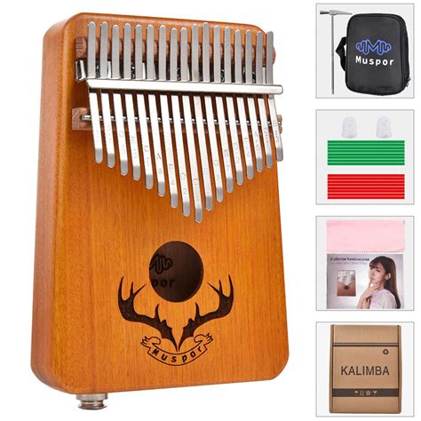 17 Keys Eq Kalimba Mahogany Thumb Piano Kalimba Fi Grandado