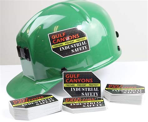 Custom Numbered Reflective Stickers Hard Hat Stickers Die Cut