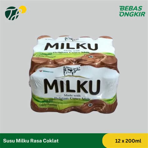 Jual Susu Milku Kemasan Botol 200ml Rasa Coklat PER DUS Kab