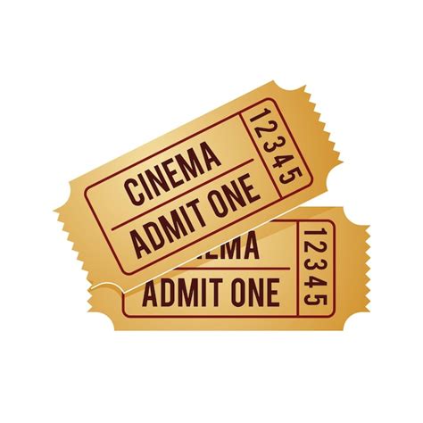 Entrada De Cine Icono Color Vector Ilustraci N Vector Premium