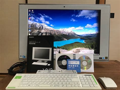 中古Sony VAIO windows vista office2007 PC デスクトップ type L 24型ワイド モデルVGL