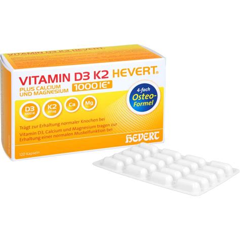 Vitamin D K Hevert Plus Ca Mg Ie Kapseln St Fliegende