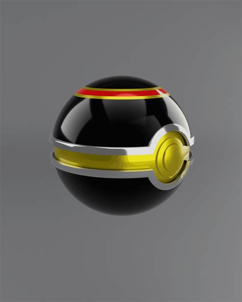 Luxury Ball Pokeball 3d Model By Linksprintables On Thangs