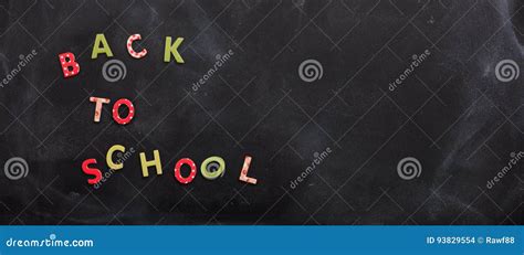 Back To School Text On A Chalk Board Stock Illustration Illustration Of Learning Space 93829554