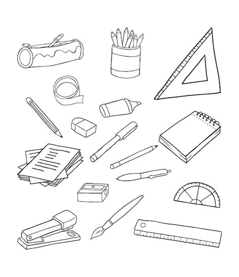 Premium Vector Hand Drawn Back To School Supplies