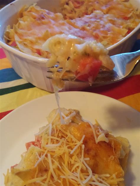 Cheesy Chicken Noodle Soup Casserole ~ Welcome To Makeover My Leftover