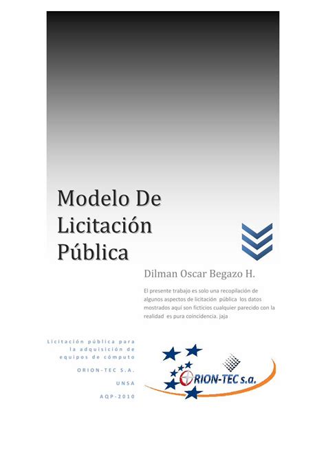 Pdf Modelo De Licitaci N P Blica Pdf Filen Compromiso De