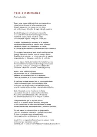 Poesía matemática PDF